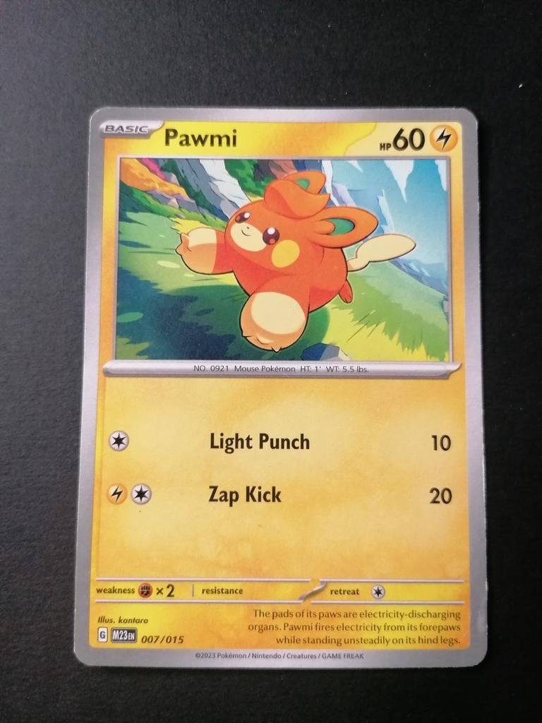 Pawmi - McDonald's Match Battle 2023 007/015 - Pokémon, Ophalen of Verzenden, Zo goed als nieuw