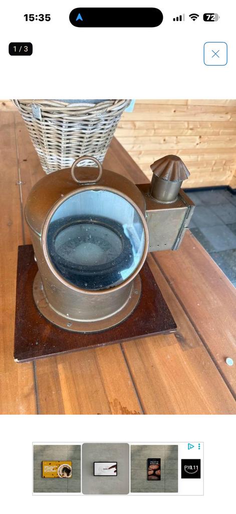 Scheepskompas, Ophalen, Zo goed als nieuw