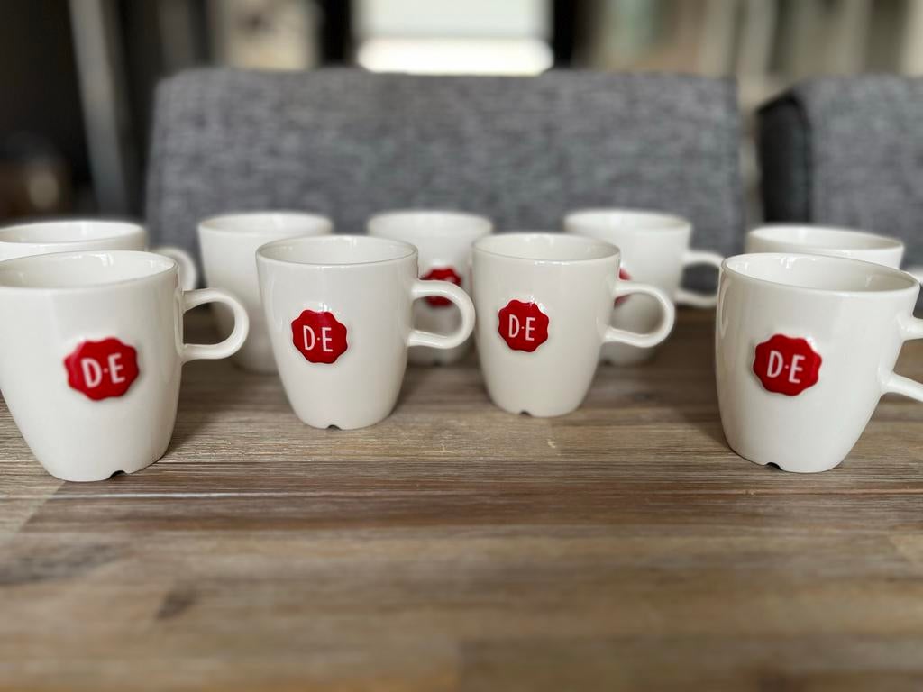 Douwe Egberts Lungo koffiemok 150 ml, Ophalen of Verzenden, Zo goed als nieuw, Effen, Kop(pen) en/of Schotel(s)