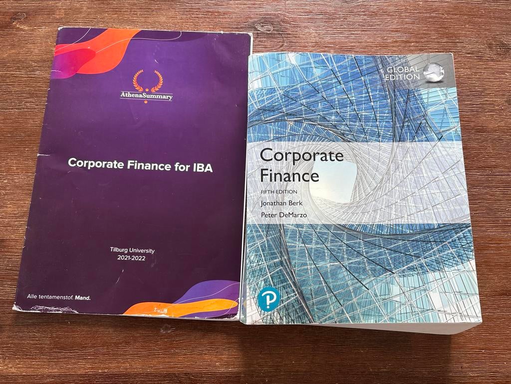 Corporate Finance 5e - Berk, DeMarzo (Global Edition), Ophalen of Verzenden, Gelezen, Economie en Marketing