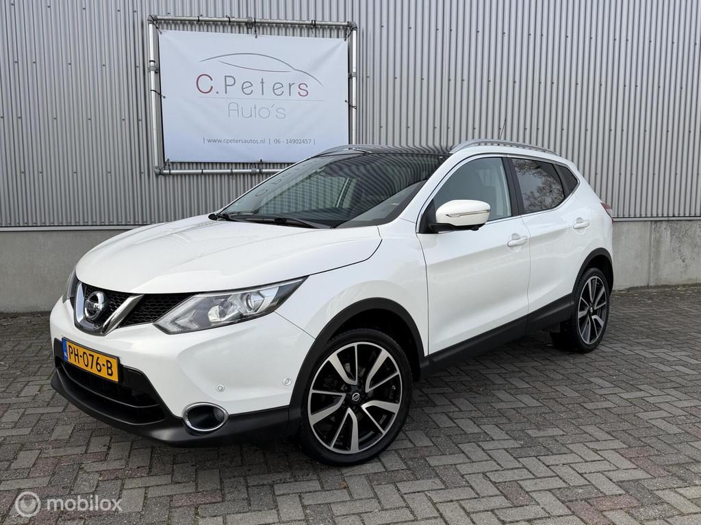 Nissan Qashqai 1.2 Tekna Full options / Leer / Camera / Pano, Voorwielaandrijving, Euro 5, Gebruikt, 4 cilinders