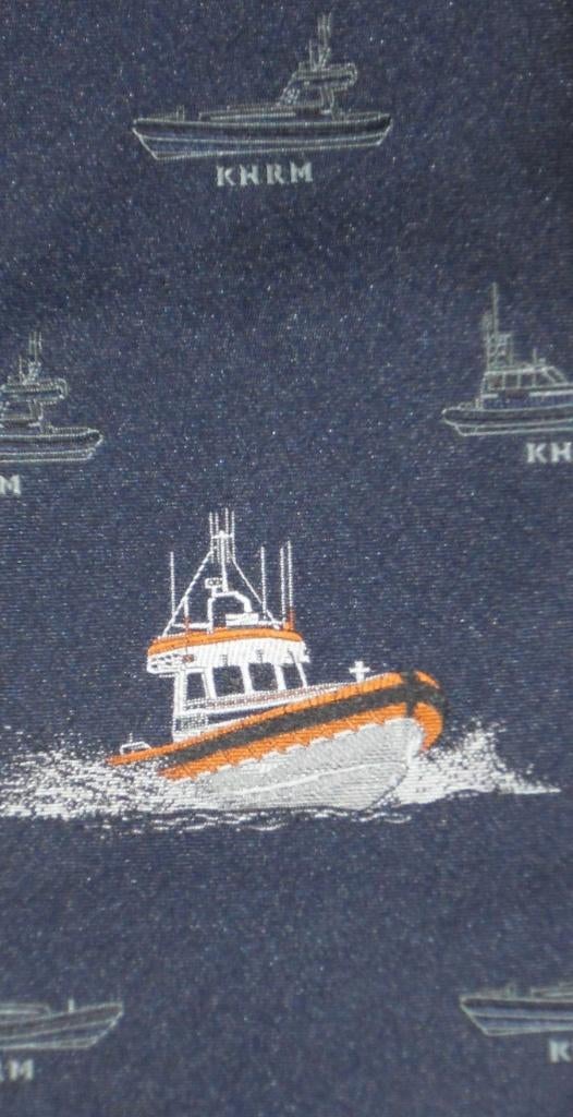 KNRM stropdas met Reddingsboot Koninklijke Nederlandse, Verzamelen, Ophalen of Verzenden, Nieuw, Gebruiksvoorwerp