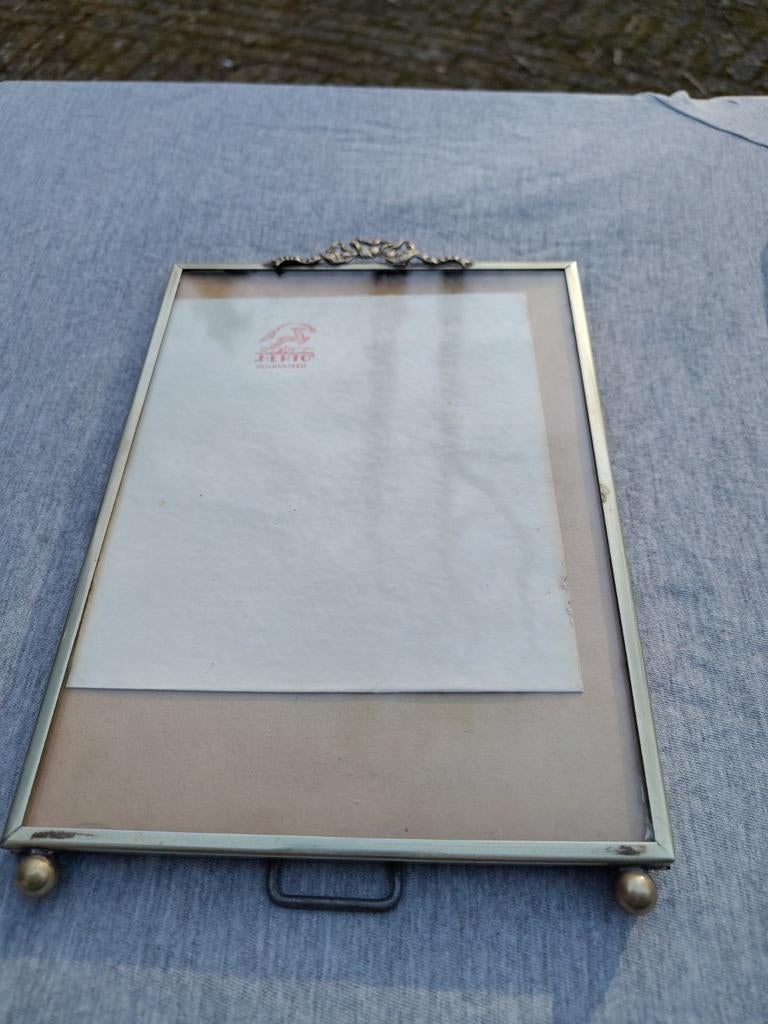 Antieke fotolijst 15x20 cm - messing/brons, Huis en Inrichting, Woonaccessoires | Lijsten, Minder dan 50 cm, Gebruikt, Metaal of Aluminium