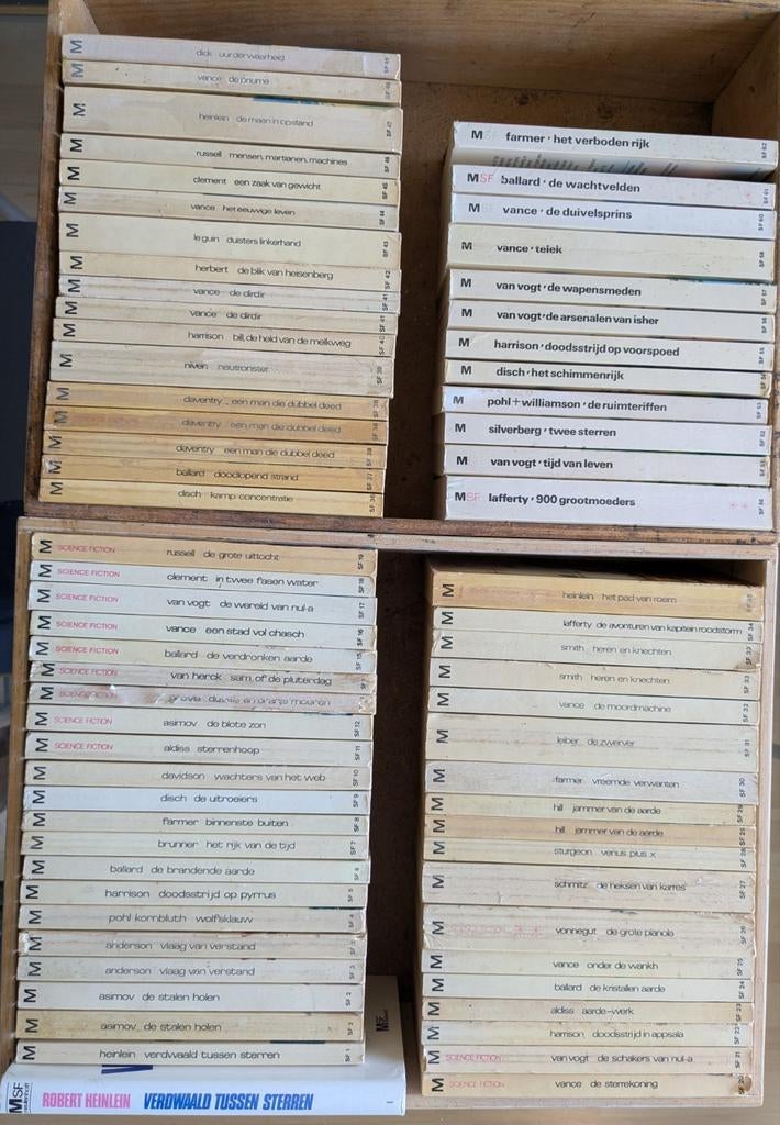 Meulenhof science fiction serie, delen 1 - 62, Boeken, Ophalen of Verzenden, Gelezen