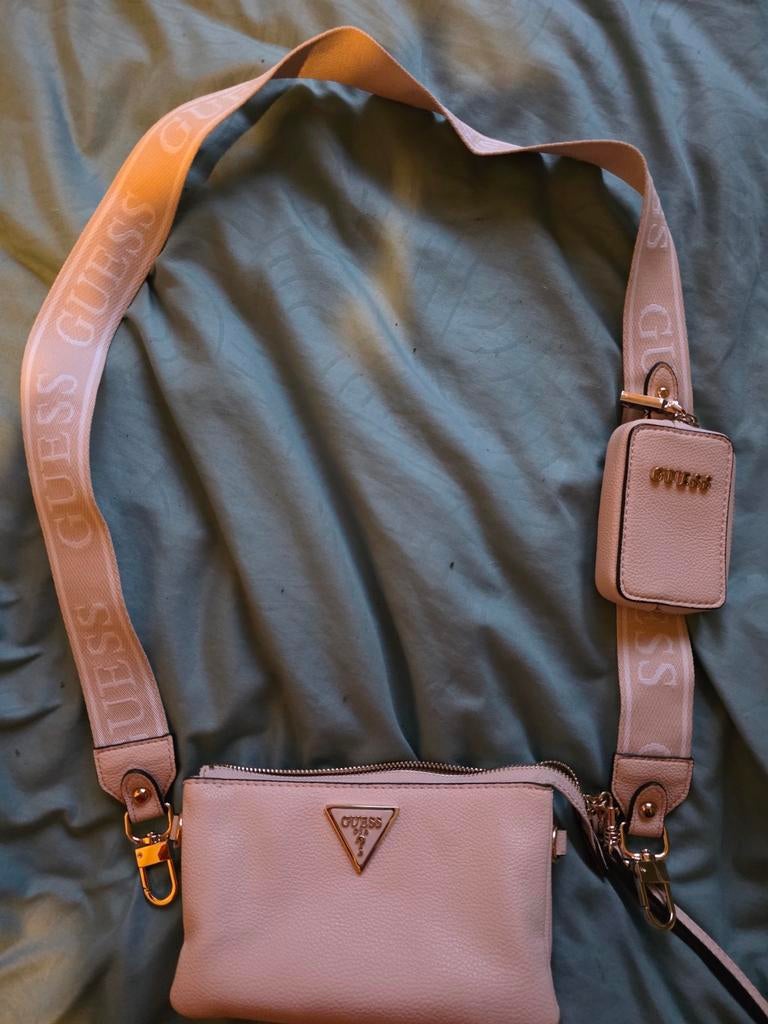 Nieuw originele Guess tasje met portemonnee, Overige merken, Nieuw, Ophalen of Verzenden, Roze