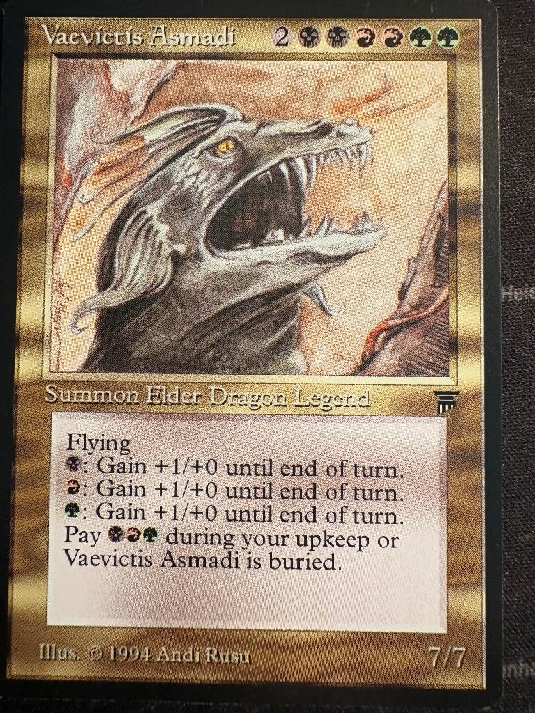 Magic: Vaevictis Asmadi - Legends, Ophalen of Verzenden, Zo goed als nieuw, Losse kaart