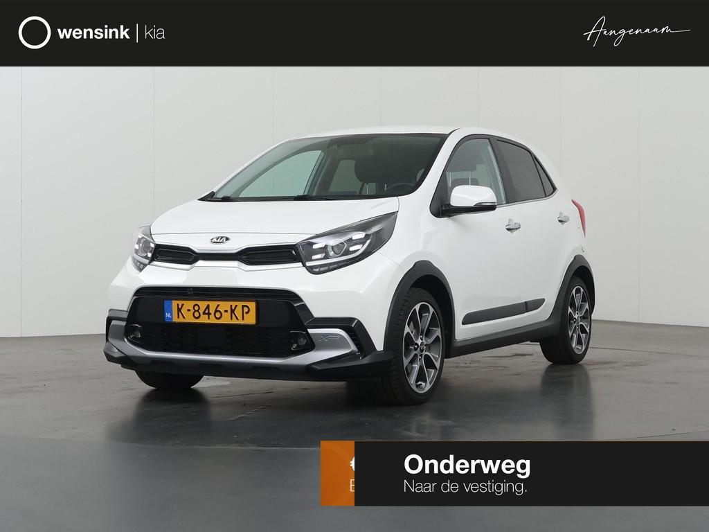 Kia Picanto 1.0 T-GDi X-Line 5p | Lederen Bekleding | Stoel/, Auto's, Kia, Voorwielaandrijving, 101 pk, Gebruikt, Wit