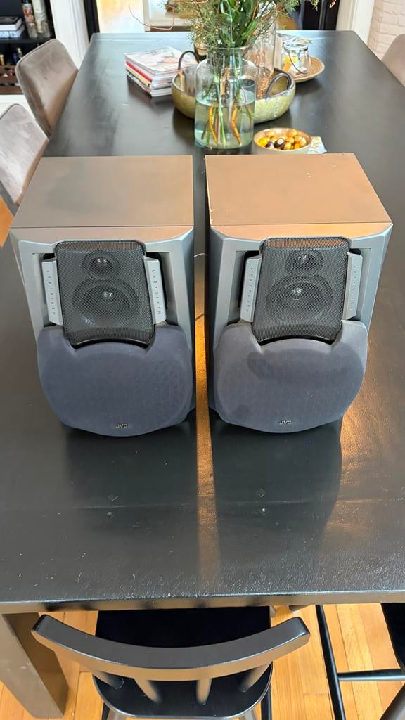 JVC SP-D602 Speakers - Goede staat, Audio, Tv en Foto, Luidsprekers, Gebruikt, Front, Rear of Stereo speakers, Minder dan 60 watt