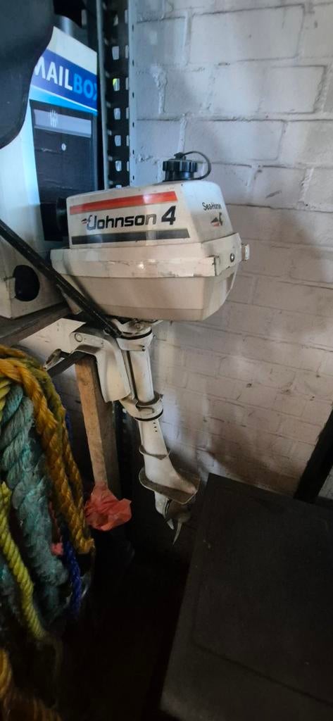 Johnson 4 PK, Watersport en Boten, Ophalen of Verzenden, Gebruikt, Motor en Techniek, Zeilboot of Motorboot