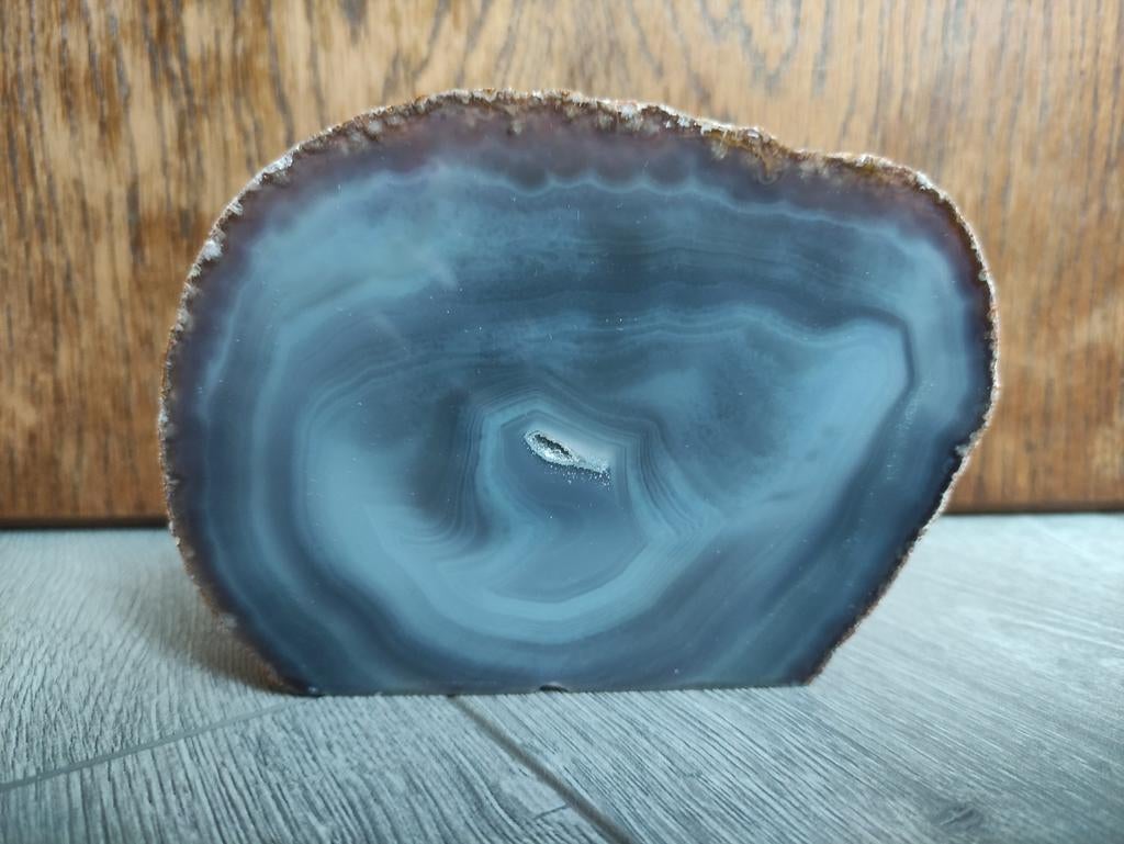 Edelsteen agaat schijf groot formaat (2), Ophalen of Verzenden