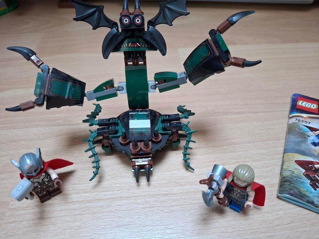 LEGO Thor Love and Thunder: Attack on New Asgard (76207), Ophalen, Zo goed als nieuw, Complete set, Lego
