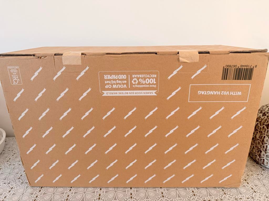 PostcodeLoterij reiskoffer, 40 tot 60 cm, Wieltjes, 20 tot 30 cm, Wit