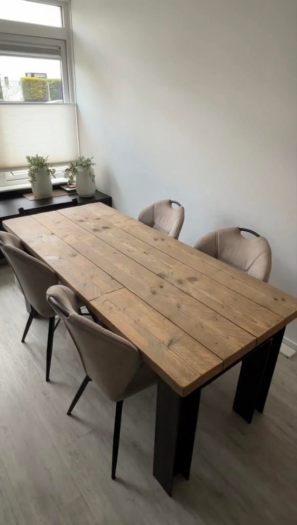 Koopje Direct afhalen (tuin)tafel 80x180, Huis en Inrichting, Tafels | Eettafels, Ophalen, Gebruikt, 50 tot 100 cm, 150 tot 200 cm