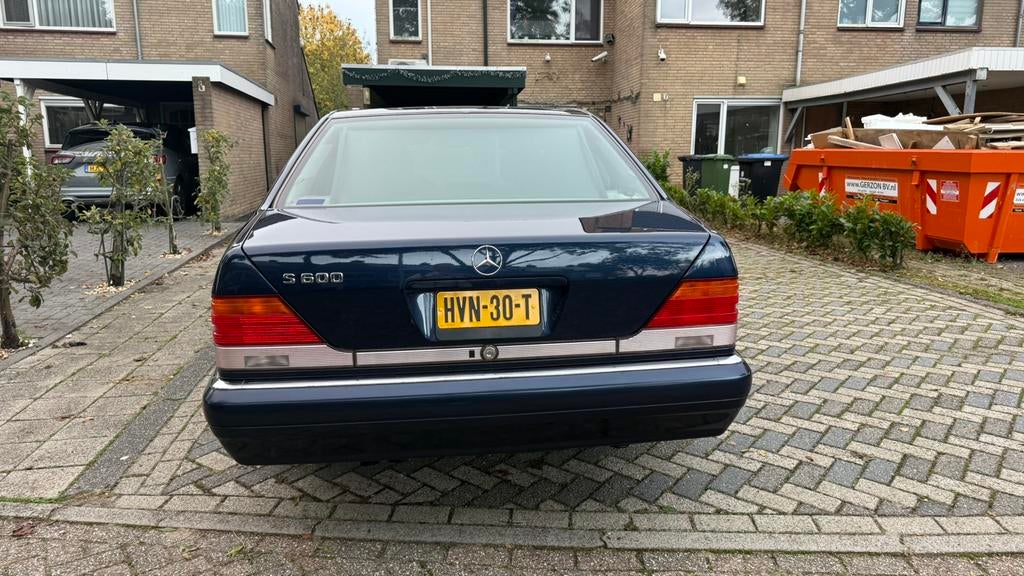 Mercedes S600 SEL W140 V12 126500 km Een zeldzame auto, Auto's, Mercedes-Benz, Achterwielaandrijving, 394 pk, 12 cilinders, Blauw