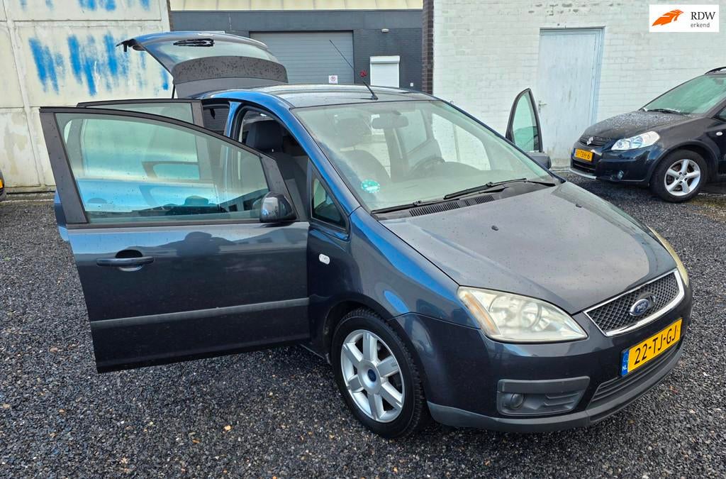 Ford Focus C-Max 1.8-16V Futura HOGE INSTAP NETTE AUTO, Voorwielaandrijving, 125 pk, Gebruikt, Zwart