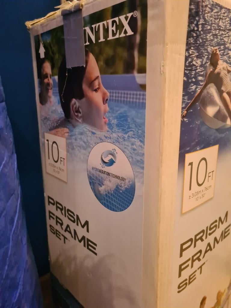 Intex Prism Frame Zwembad 3.05 x 0.76m - Zo goed als nieuw, Tuin en Terras, Zwembaden, Minder dan 80 cm, Rond, 300 cm of meer