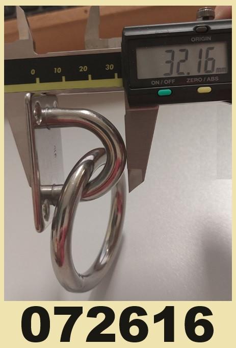 072616 RVS aanlegring 50 x 40 mm. € 7,95, Ophalen of Verzenden, Nieuw, Overige typen