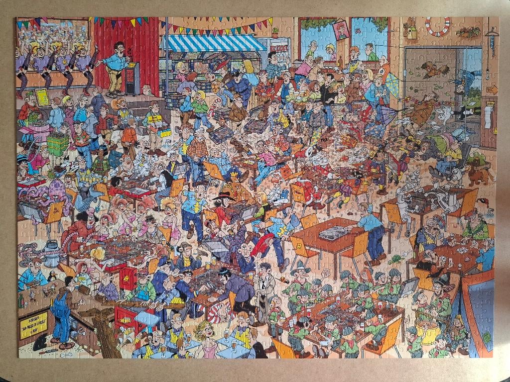 Jan van Haasteren - NK Puzzelen, Ophalen of Verzenden, 500 t/m 1500 stukjes, Zo goed als nieuw, Legpuzzel