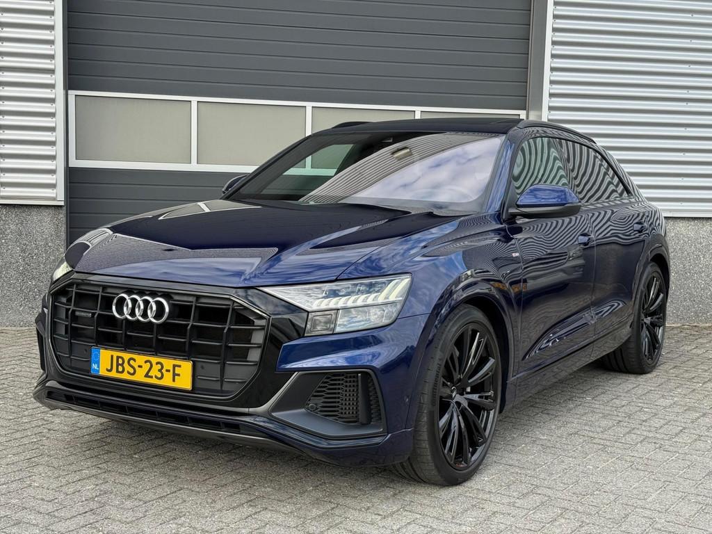 Audi Q8 55 TFSI e quattro S-line Matrix Pano RS-stoelen, Auto's, Audi, Automaat, 14 kWh, Gebruikt, 2995 cc