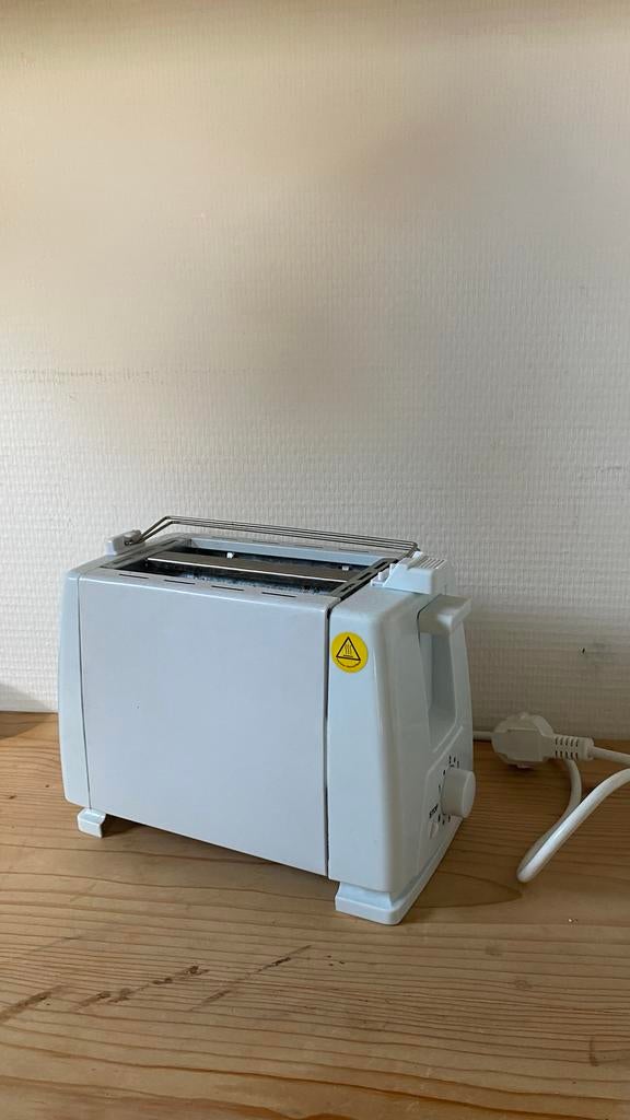 Toaster met Broodjesrek - Compact, Ophalen of Verzenden, Gebruikt, Uitneembare kruimellade