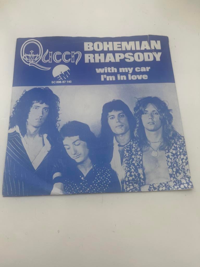 Queen - Bohemian Rhapsody single, Gebruikt, 7 inch, Single, Ophalen of Verzenden