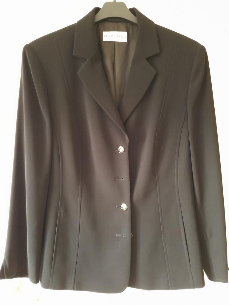 Zwarte rok en blazer Marcona, Kostuum of Pak, Zwart, Maat 46/48 (XL) of groter, Ophalen of Verzenden