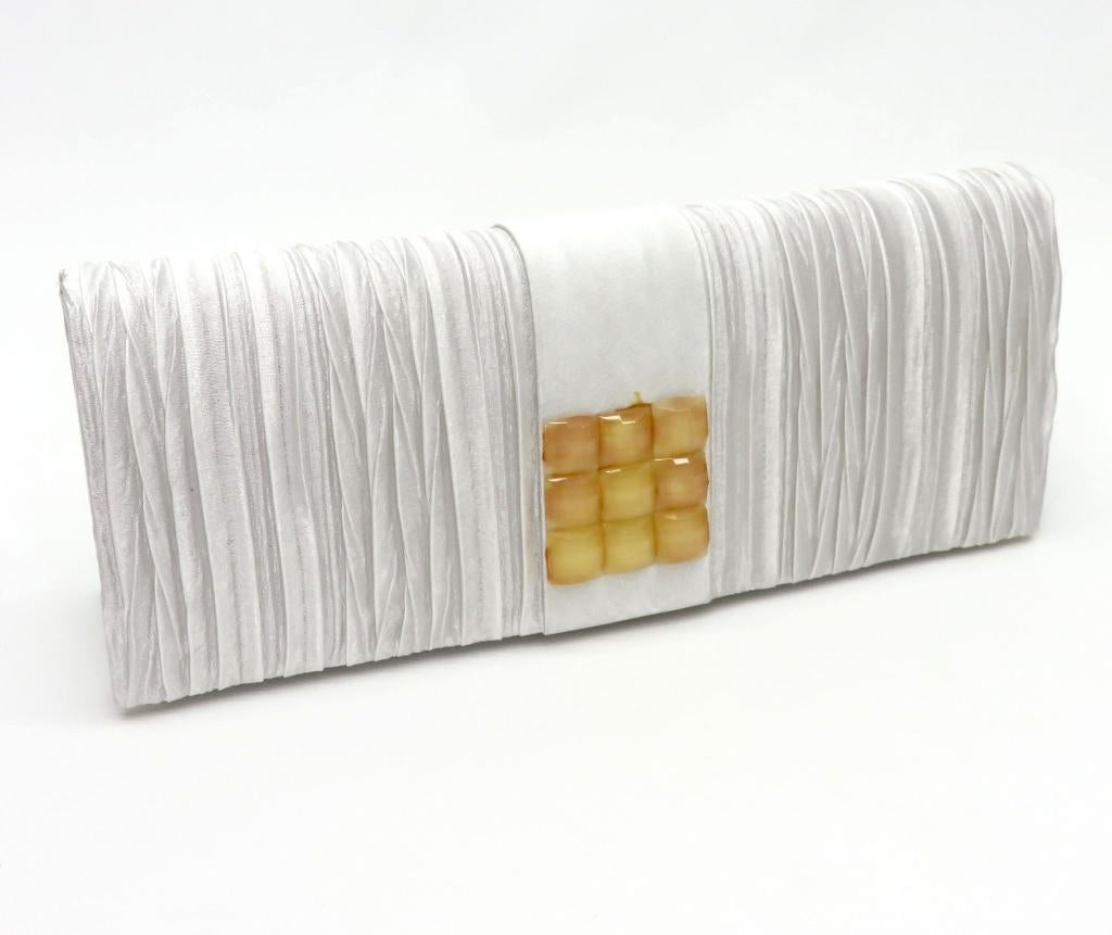 Avondtasje met geplooide voorkant., Sieraden, Tassen en Uiterlijk, Tassen | Damestassen, Ophalen of Verzenden, Zo goed als nieuw