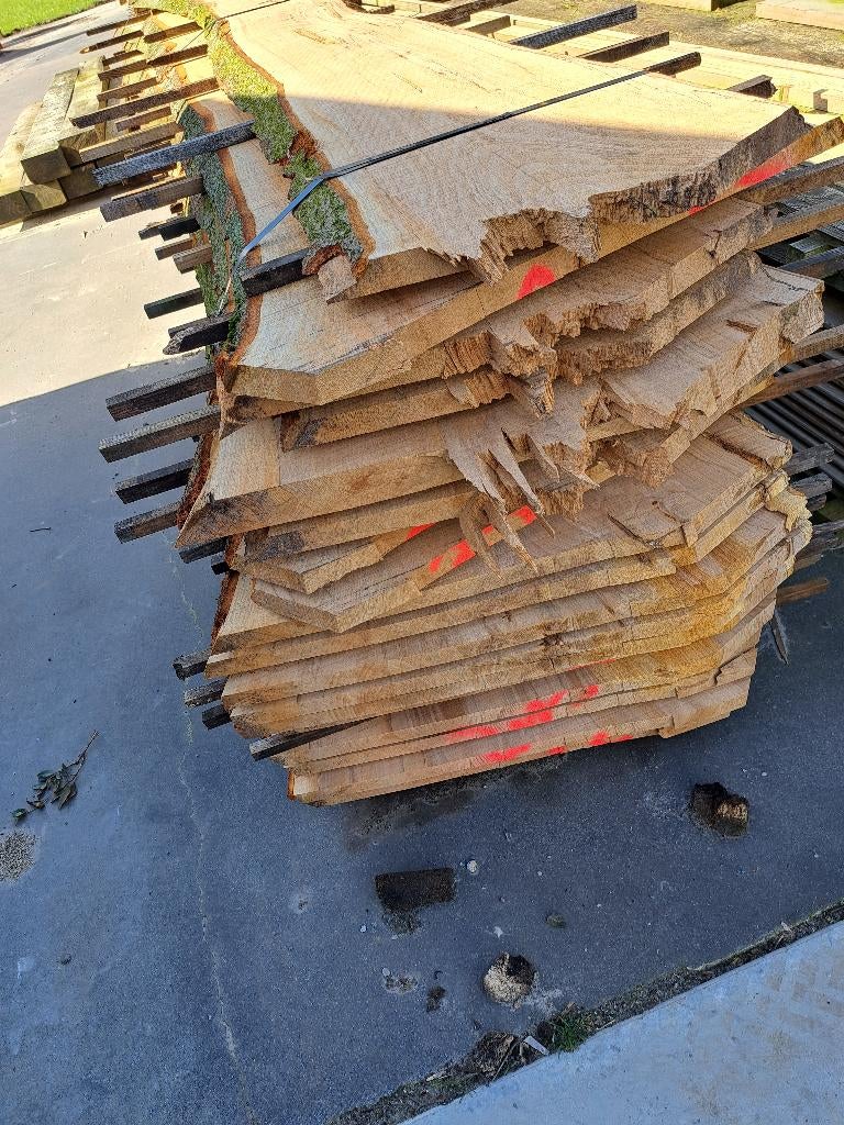 beuken 35mm dik lang 4,60m 2 stammen van ongeveer, Ophalen, Nieuw, 250 cm of meer, Planken