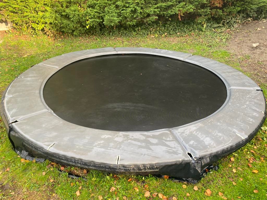 Exit inground trampoline, Kinderen en Baby's, Speelgoed | Buiten | Trampolines, Ophalen, Zo goed als nieuw