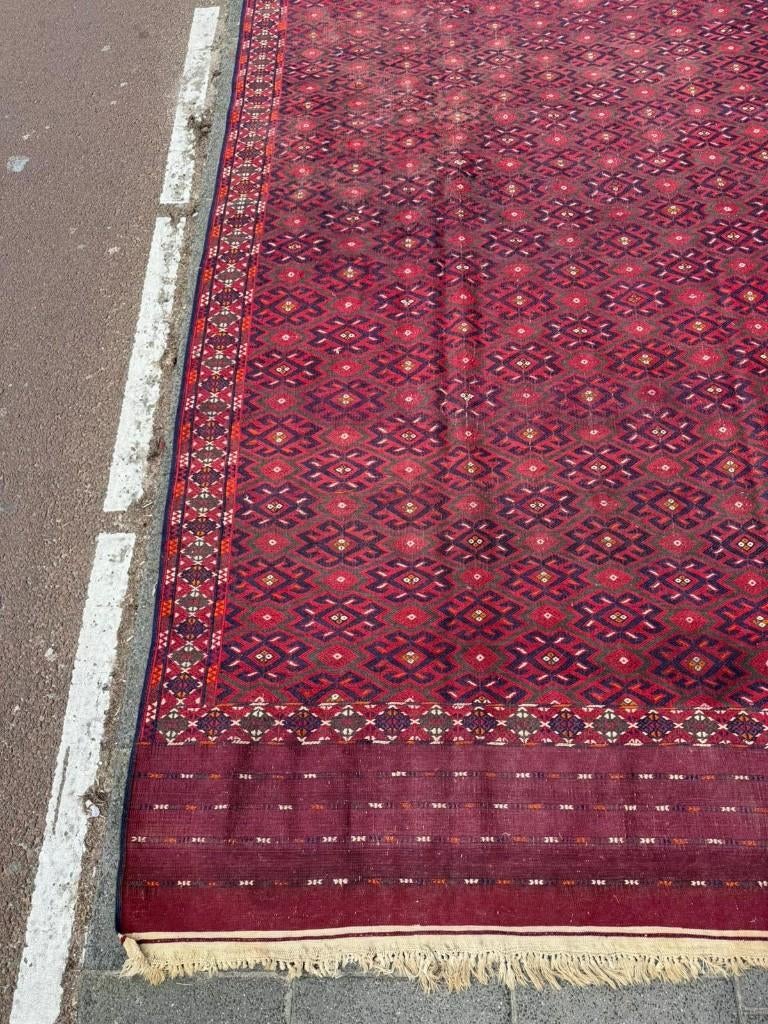 Kilim Yammut hand genopt 360 x 210 cm, Overige kleuren, Wol, 200 cm of meer, Ophalen of Verzenden