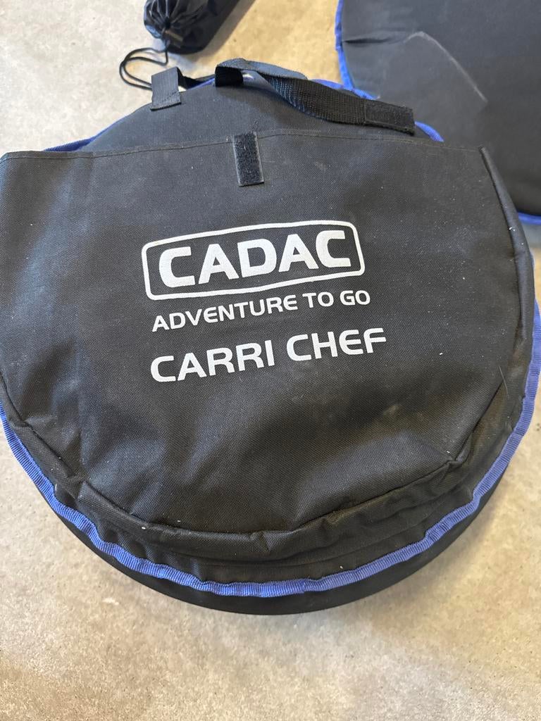 Cadac Carri Chef en Skottel met pizzasteen, Ophalen of Verzenden, Gebruikt, Met accessoires