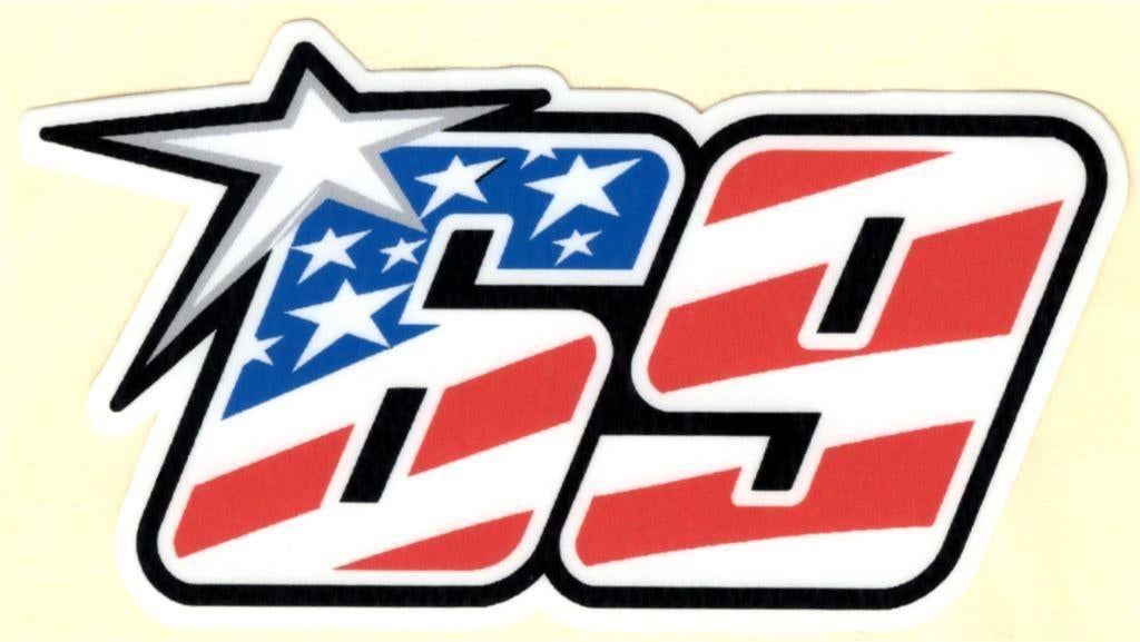 Nicky Hayden 69 MotoGP sticker #7, Motoren, Ophalen of Verzenden