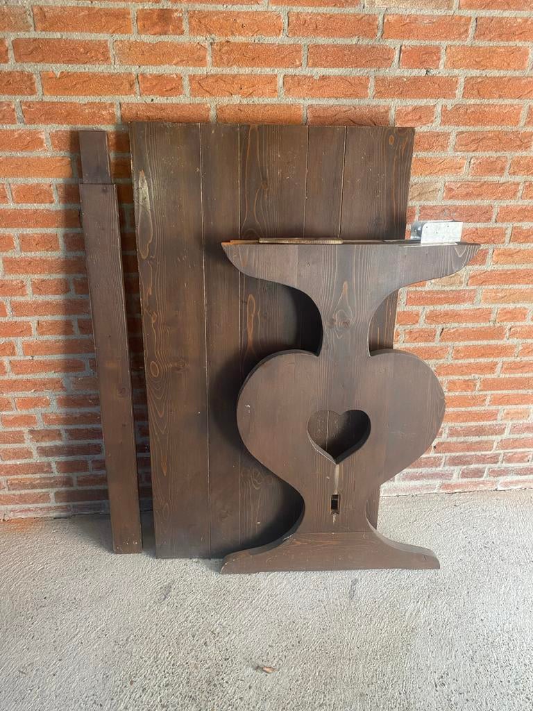 Houten bartafel, Huis en Inrichting, Tafels | Statafels, Ophalen, Gebruikt