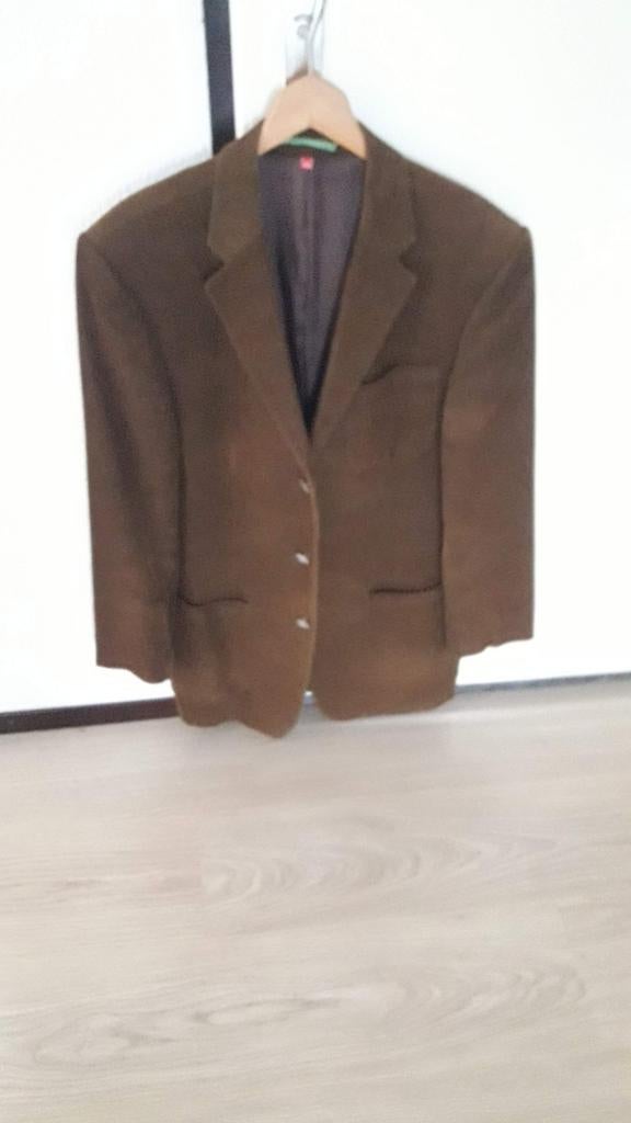 Bruin colbert heren - Maat 49, Kleding | Heren, Kostuums en Colberts, Maat 52/54 (L), Ophalen of Verzenden, Zo goed als nieuw