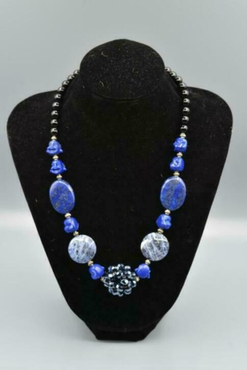 Ketting met Sodaliet en Lapis Lazuli, Nieuw, Ophalen of Verzenden, Nvt, Nvt