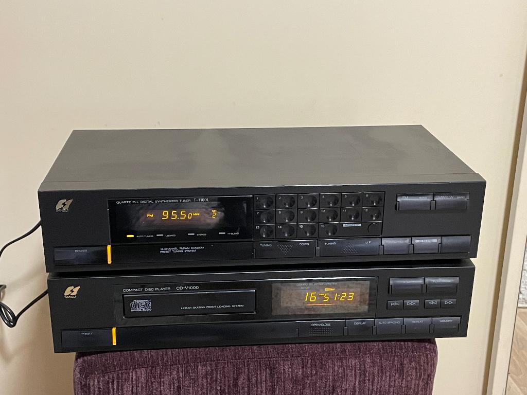 Vintage Sansui T-1100L stereo tuner, Ophalen of Verzenden, Gebruikt, Analoog