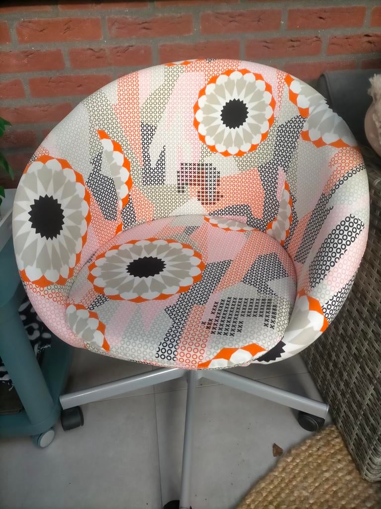 Gratis bureaustoel met vrolijk patroon - Ophalen, Ophalen, Gebruikt, Overige kleuren, Bureaustoel