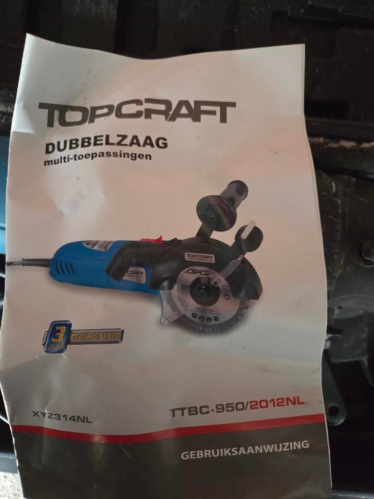 Topcraft Dubbelzaag TTBC-950/2012NL - Multi-toepassingen, Gebruikt, Topcraft, Overige typen, 600 tot 1200 watt