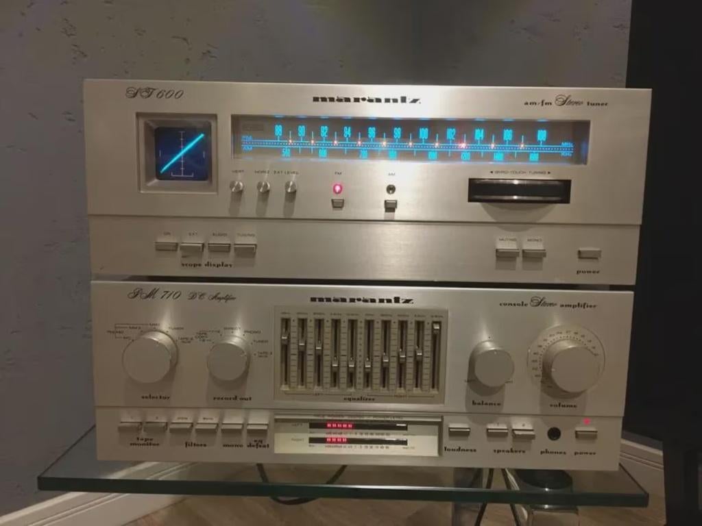 Marantz PM-710DC + Marantz ST-600  Stereo Versterker & Tuner, Ophalen of Verzenden, Zo goed als nieuw, Overige merken