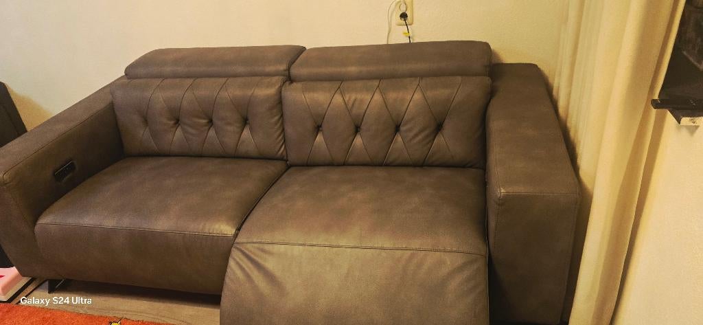 Elektrische Bank te koop, Huis en Inrichting, Banken | Bankstellen, Ophalen, 150 tot 200 cm, Rechte bank, Leer