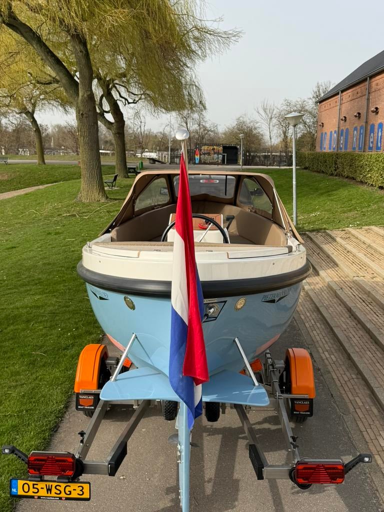 Pieterman 620 Honda 20pk bwj 025 nieuwstaat pasen geopend, 10 tot 30 pk, Ophalen of Verzenden, Zo goed als nieuw, 3 tot 6 meter