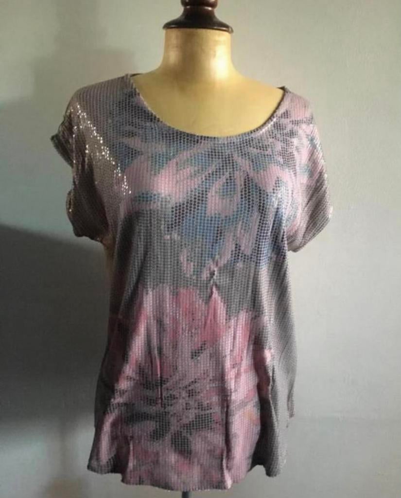 Crosby glitter top pastel NIEUW maat M, Maat 38/40 (M), Nieuw, Ophalen of Verzenden, Korte mouw