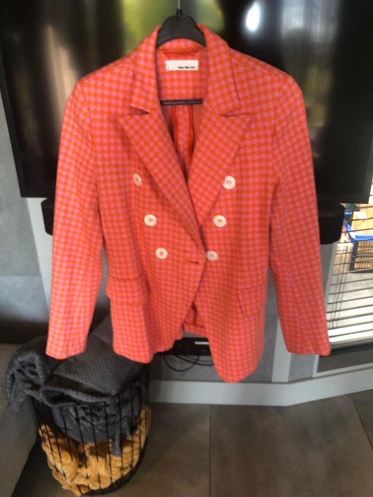 Colbert Sem Per Lei - Oranje/Roze - Maat 36, Kleding | Dames, Oranje, Ophalen of Verzenden, Jasje, Maat 36 (S)