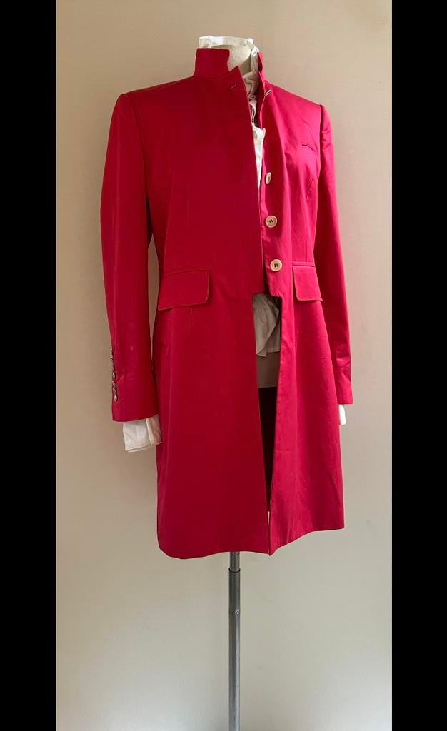 Pauw 3 lange blazer jas framboos rood, Verzenden, Zo goed als nieuw, Maat 38/40 (M), Rood