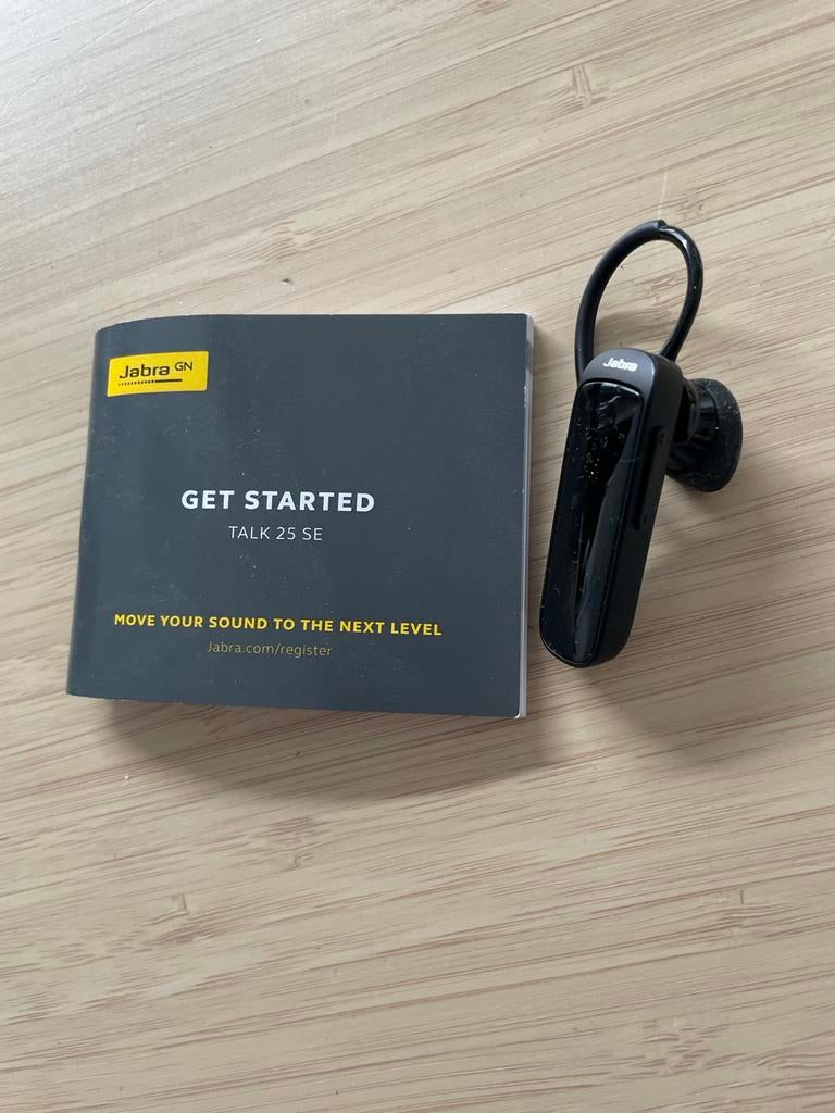 Jabra Talk 25 SE Bluetooth headset, Ophalen of Verzenden, Gebruikt, In oorschelp (earbud), Bluetooth