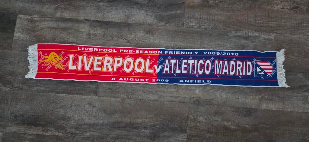 Sjaal Liverpool FC - Atletico Madrid, Ophalen of Verzenden, Zo goed als nieuw, Buitenlandse clubs, Vaantje of Sjaal