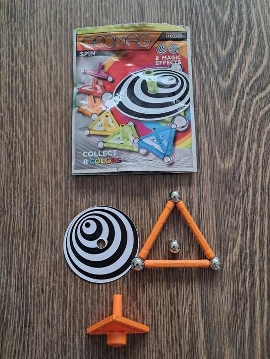 Geomag tol met 2 magische effecten, Ophalen, Gebruikt, Jongen of Meisje