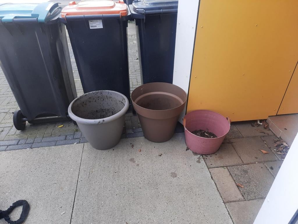 Bloembakken, Ophalen of Verzenden, Rond, Kunststof, Minder dan 30 cm