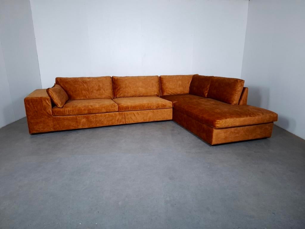 Hoekbank met Nieuwe Hoezen | GRATIS BEZORGING | Gereinigd, Hoekbank, 300 cm of meer, Ophalen of Verzenden, Zo goed als nieuw