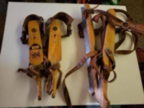 De echte oude Friesche schaatsen, doorlopers 2 x, Antiek en Kunst, Curiosa en Brocante, Ophalen of Verzenden